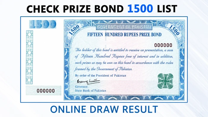 1500 Prize Bond List list