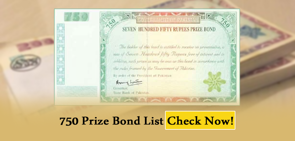 750 Prize Bond List Draw Results