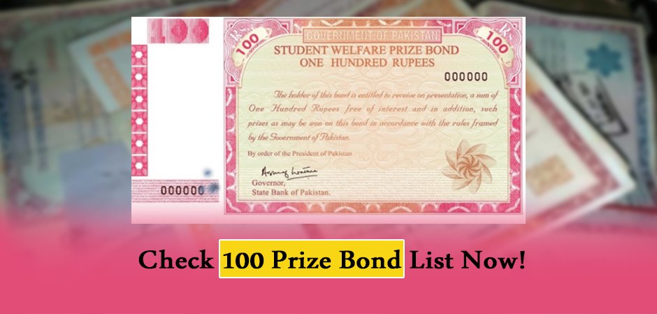 100 Prize Bond List Draw Results