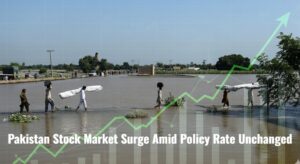 pakistani stocks surge after central bank holds rates steady amid flood concerns