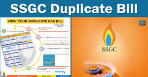 SSGC duplicate bill online