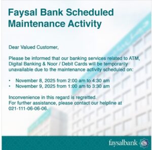Faysal bank app not working