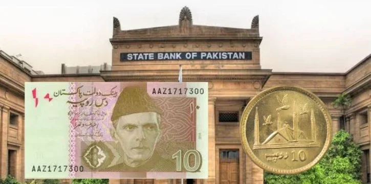 State Bank of Pakistan plans to replace Rs. 10 paper note with coin for long term currency circulation efficiency