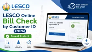 LESCO Online Bill Check by Customer ID
