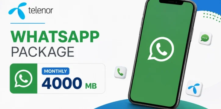 Telenor WhatsApp Package Monthly 4000 MB