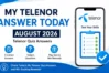 my telenor app answer today