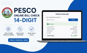 pesco online bill check 14-digit