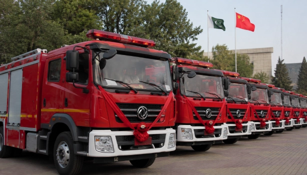 China Gifts Islamabad 21 New Fire Trucks After PIMS Fire