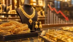 Gold Price Falls Rs2,400 per Tola in Pakistan