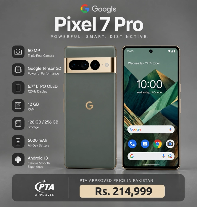 Google Pixel 7 Pro PTA Approved Price in Pakistan (2026)