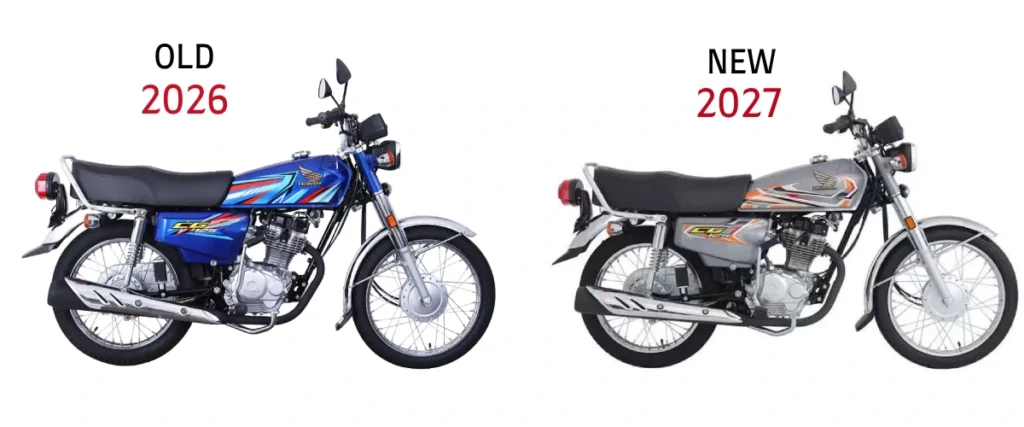 Honda CG125 2027 blue vs grey