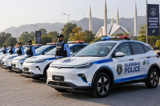 Islamabad Police Add 50 Electric Cars to New Patrol Force