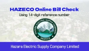 free HAZECO Online Bill Check